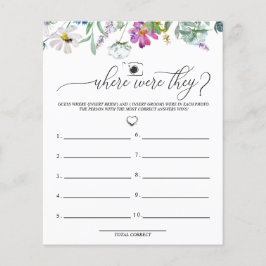 Watercolor Wildflower | Onde Estavam | Jogos