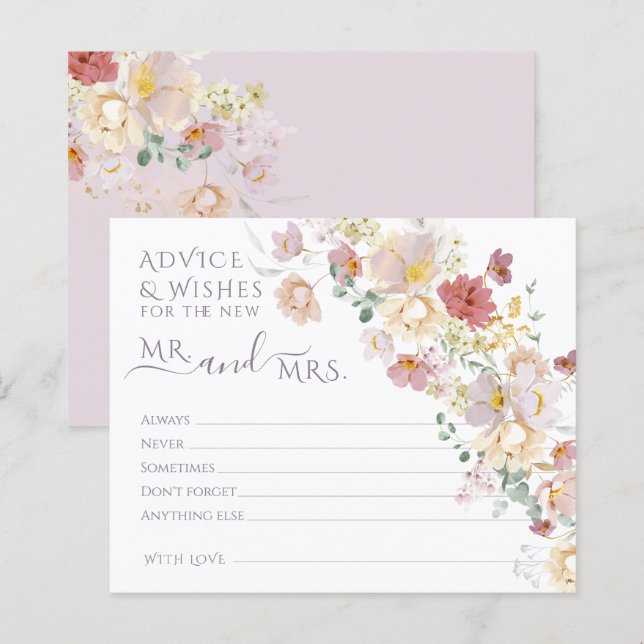 Watercolor Wildflower Purple Primavera Branding (Frente/Verso)