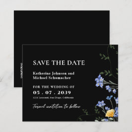 Watercolor Wildflower QRcode Weding A Data