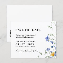 Watercolor Wildflower QRcode Weding A Data