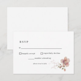 Watercolor Wildflower Wedding RSVP