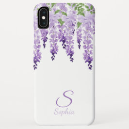 Watercolor Wisteria Personalizado Name Monograma