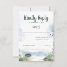 Waterfront Summer Wedding RSVP