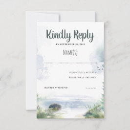 Waterfront Summer Wedding RSVP