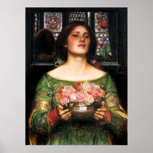 Waterhouse Gather Ye Rosebuds Poster