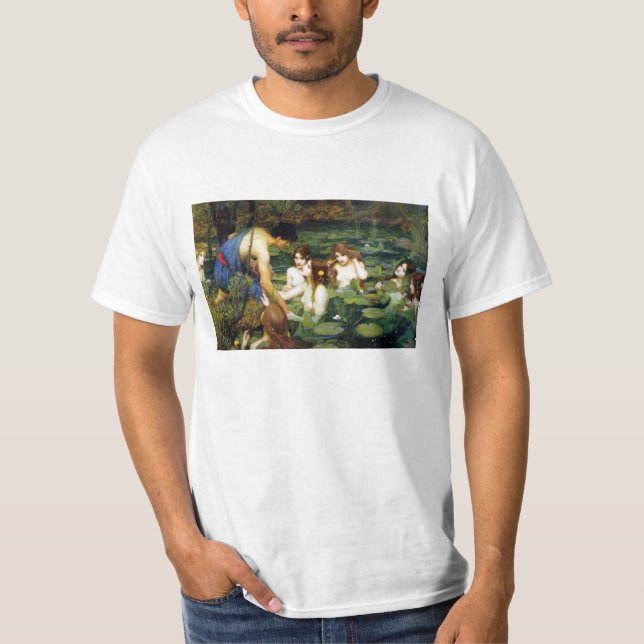 Waterhouse Hylas e o t-shirt das ninfas (Frente)