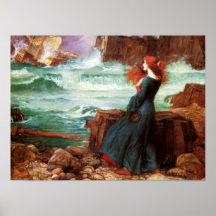 Waterhouse Miranda O Poster Tempest