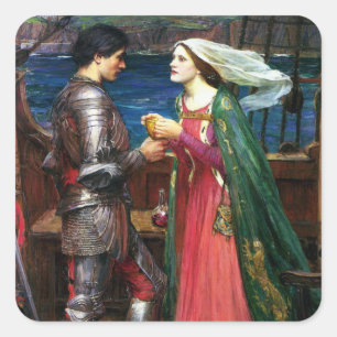 Waterhouse Tristan e etiquetas de Isolde