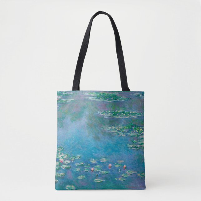 "WATERLIES" 1840 CLAUDE MONET TOTE BAG (Frente)