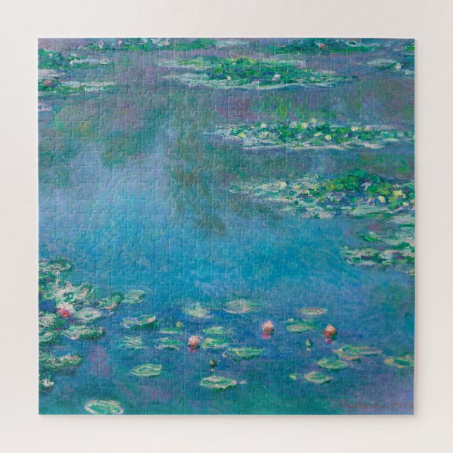 "WATERLILILIES", POR CLAUDE MONET QUEBRA-CABEÇA (Vertical)
