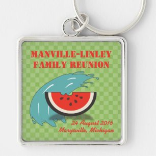 Watermelon Splash Family Reunion Souvenir Chaveiro