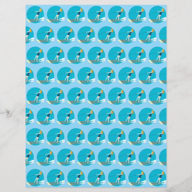 Waterski, estilo Vintage (Frente)