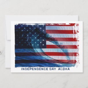 Wave Flag USA Convites de festas Patrióticos
