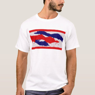 Wave of Freedom: Abstrato USA Colors T-shirt