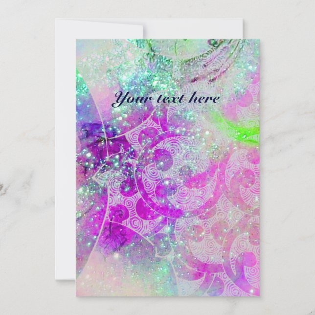 WAVES, brilho cor-de-rosa azul roxo brilhante (Frente)