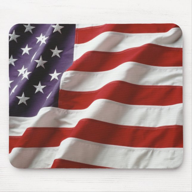 Waving American Flag Mousepad (Frente)