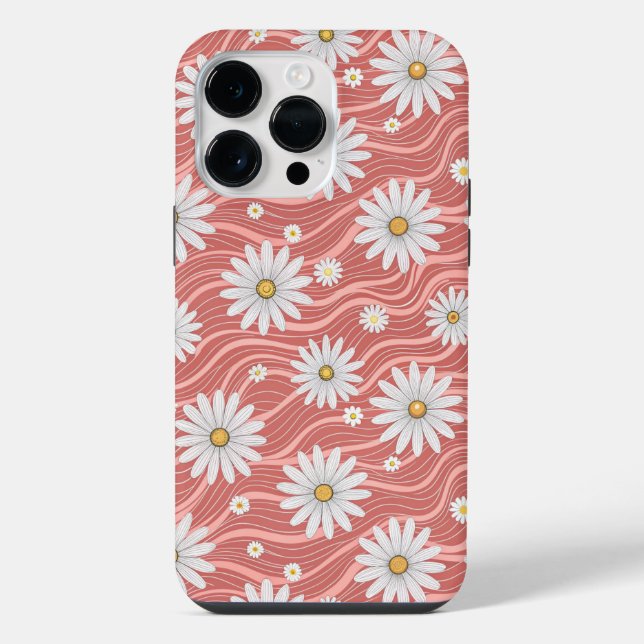 Wavy Pink Daisies (Verso)