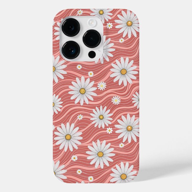 Wavy Pink Daisies (Verso)