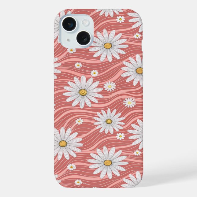 Wavy Pink Daisies (Verso)