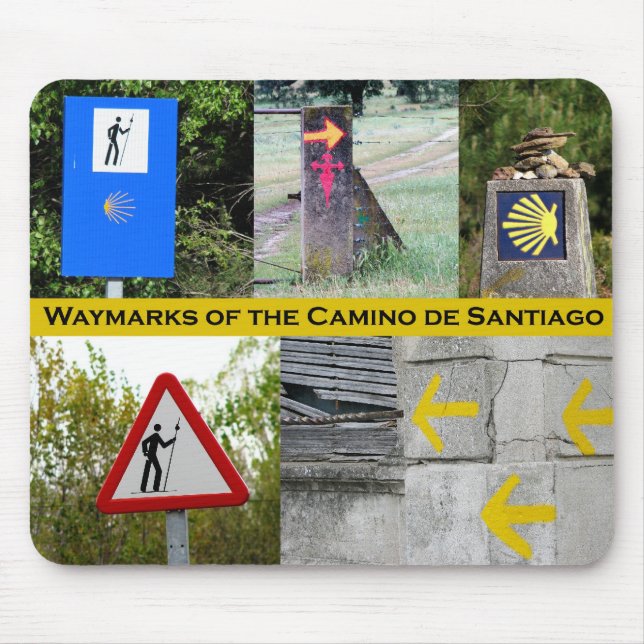 Waymarks do Camino de Santiago Mousepad (Frente)
