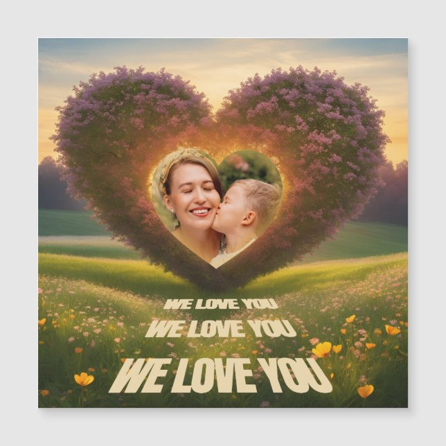 We love You - Fotoherz für Mütter (Frente)