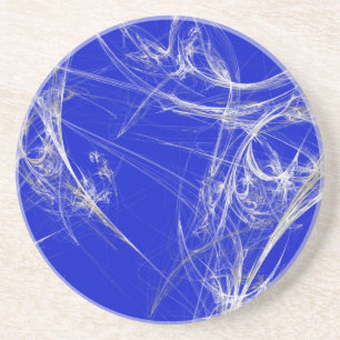 Web Series-2 Fractal — Porta copos Branca Azul 1 d