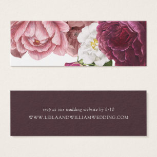 Web site floral bonito Rsvp do casamento de
