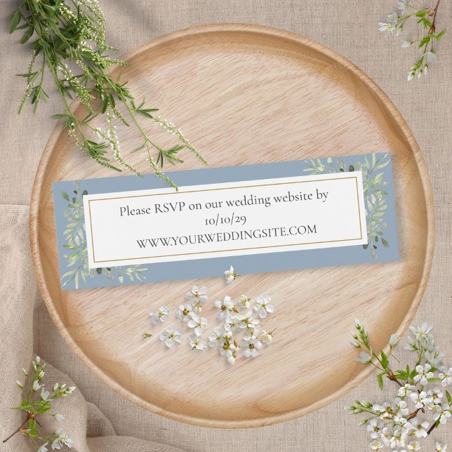 Website de Casamento em Verde Botânico Dusty Blue  (Criador carregado)