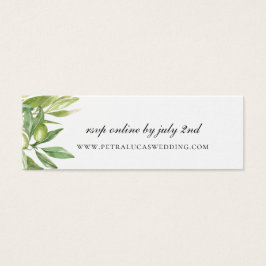 Website de Casamento Olive Greenery RSVP