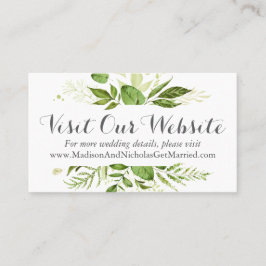 Website de Casamento Verde Inserir Cartões Verde V