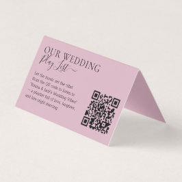 Wedding Blush Pink QR Code Playlist