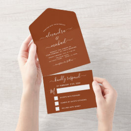 Wedding Burnt Orange Boho Terracotta