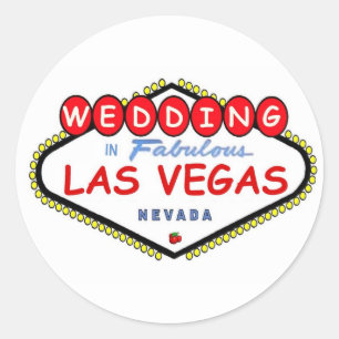 WEDDING Em Fabulosa etiqueta de logotipo Las Vegas