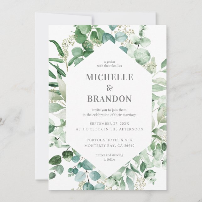 wedding eucalyptus watercolor (Frente)