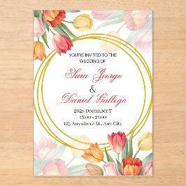 wedding flower invitation