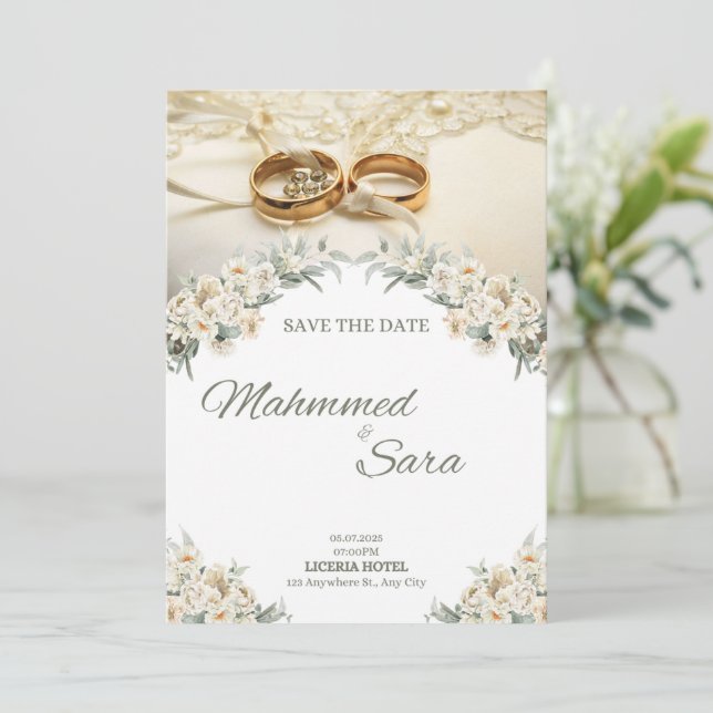 Wedding Invtation (Em pé/Frente)