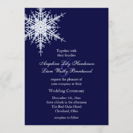 Wedding no convite do inverno