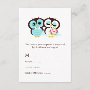 Wedding Owls RSVP