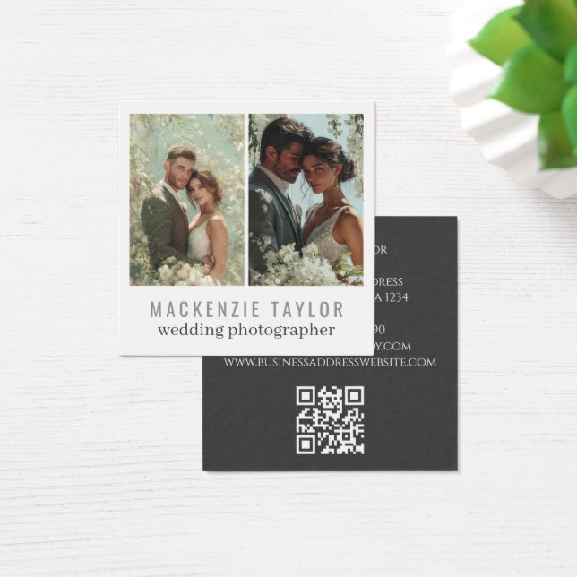 Wedding Photographer 2 Photo Personalized QR Code (Mesa)