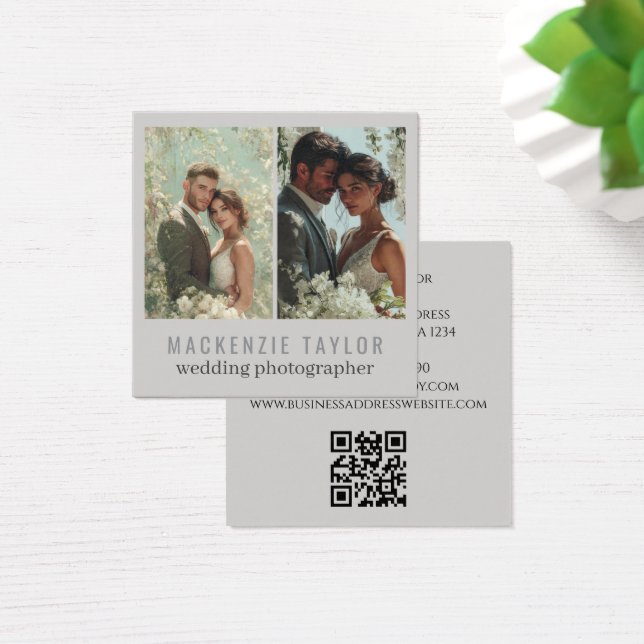 Wedding Photographer 2 Photo Personalized QR Code (Mesa)