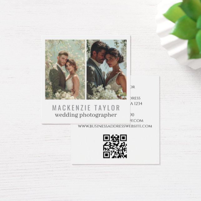 Wedding Photographer 2 Photo Personalized QR Code (Mesa)