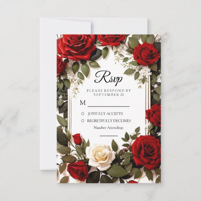 Wedding Rsvp (Frente)