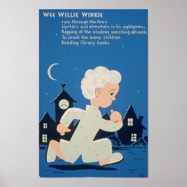 Wee Willie Winkie Vintage WPA Poster (Frente)