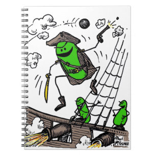 Weenii verde "pirateia" o caderno espiral