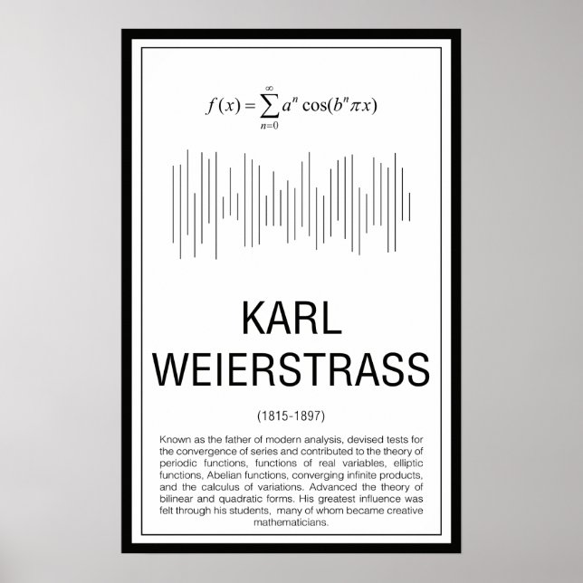 Weierstrass Poster (Frente)