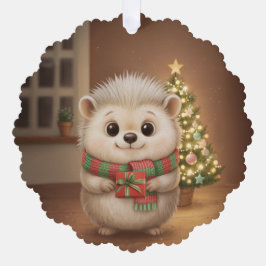 Weihnachtsdekoration mit weichem Igel zum Aufhänge