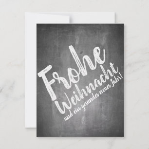 Weihnachtsgrüße auf der Kreidetafel