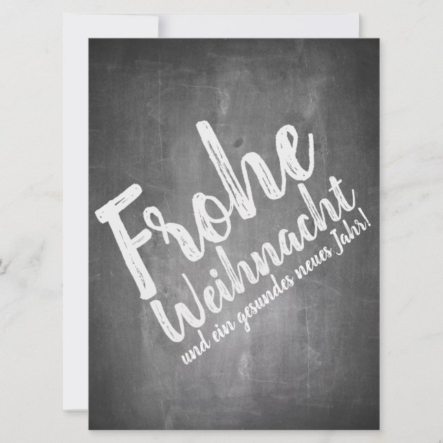 Weihnachtsgrüße auf der Kreidetafel (Frente)