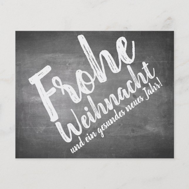 Weihnachtsgrüße auf der Kreidetafel (Frente)