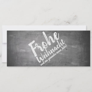 Weihnachtsgrüße auf der Kreidetafel